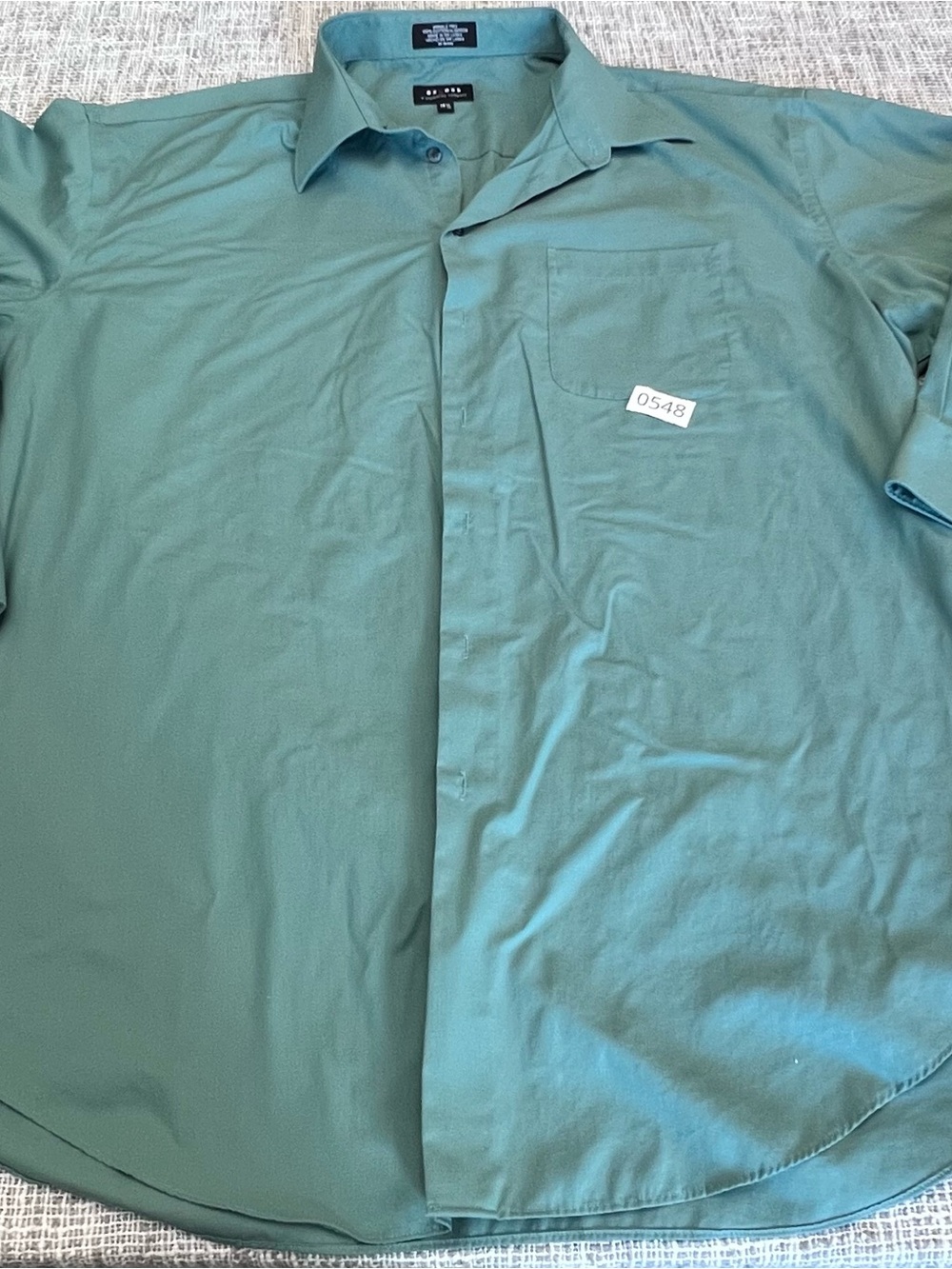 Axcess Men's Seafoam Green Button-Down Dress Shirt